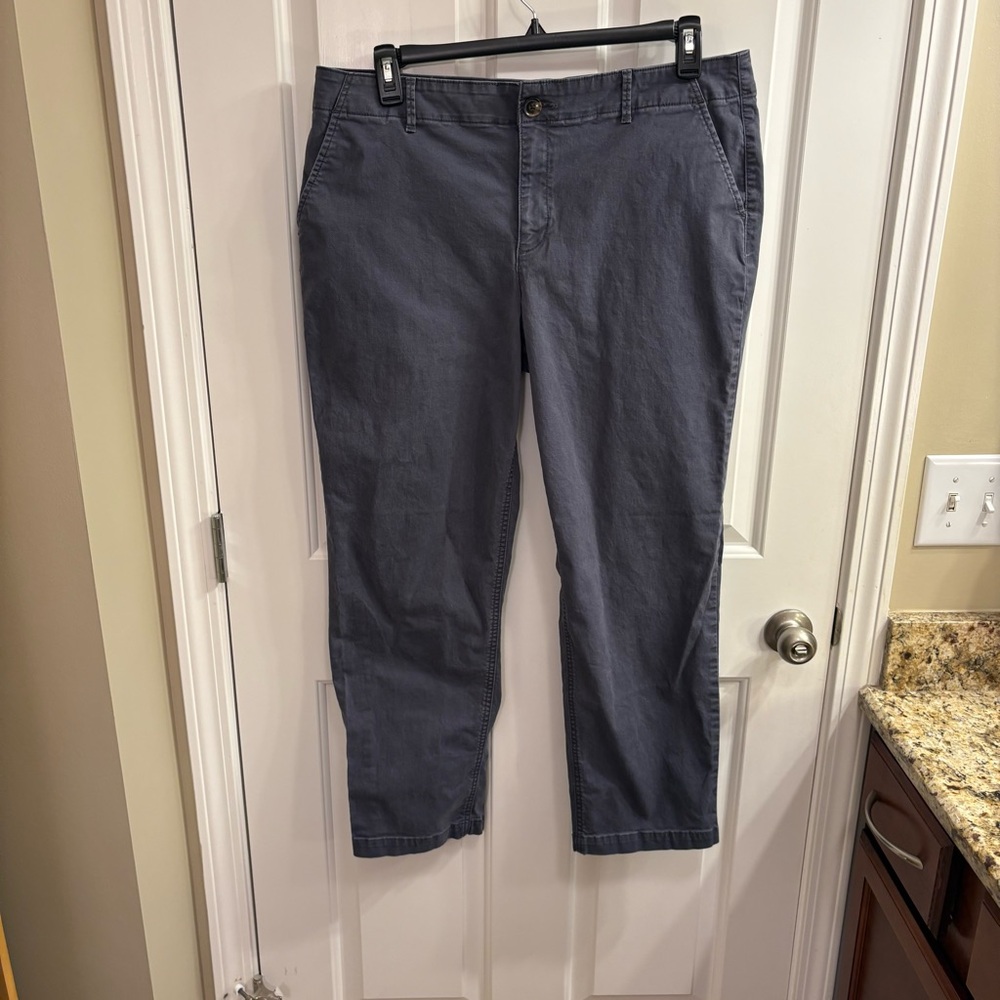 TALL LOFT Women's Charcoal Slim Straight Leg Pants 16 Tall